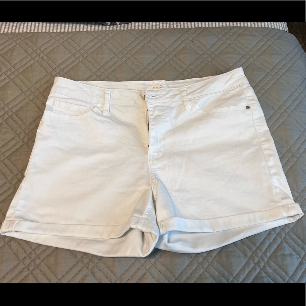 LC Lauren Conrad White Denim Shorts- Size 12